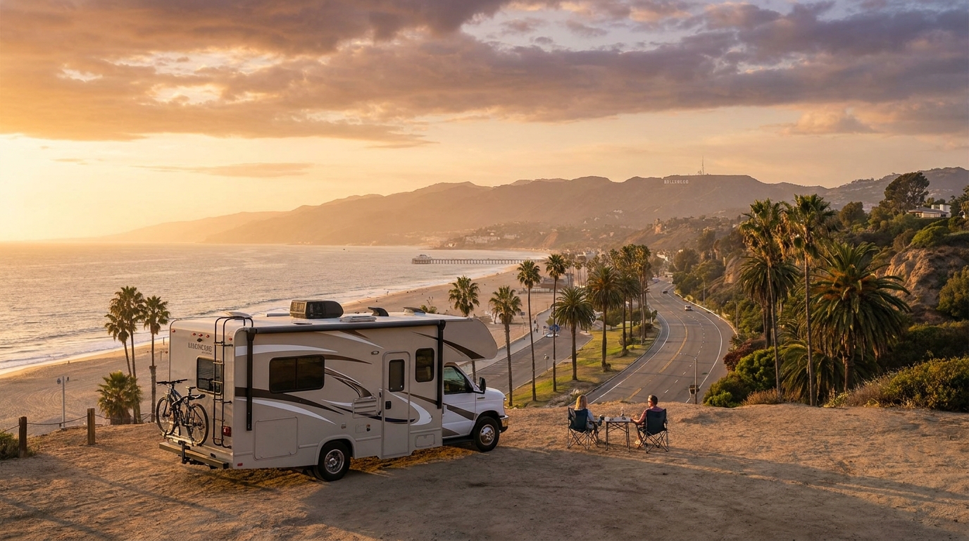 Map for First-Time RV Itinerary in Los Angeles - Beginners Plan 2026